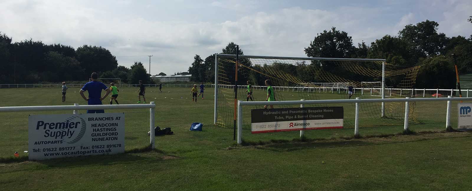 The pitch at Headcorn FC